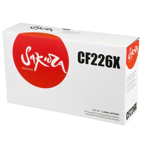 Картридж CF226X для HP LaserJet Pro m402d/ 402dn/ M402n/ 402dw/ MFP M426DW/ 426fdn/ 426fdw черный на 9000 страниц Sakura CF226X