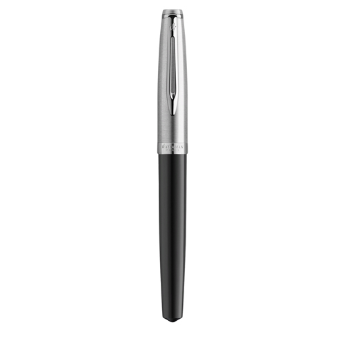 Ручка роллер Waterman Embleme Black CT F черный 0,8мм 2100378
