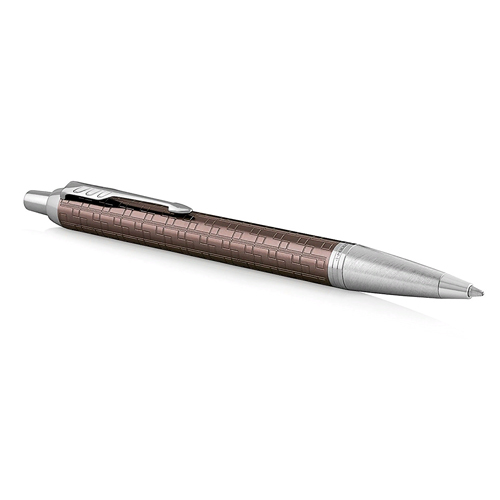 Ручка шариковая автоматическая 1мм синий стержень PARKER IM Premium Brown CT M 1931679,453858