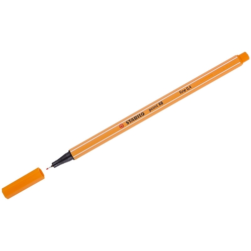 Ручка капиллярная 0,4мм оранжевый неон STABILO POINT 88, 88/054