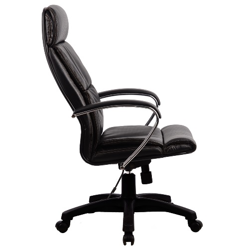 Кресло офисное МЕТТА Metta черное покрытие из экокожи, пластик LK-15PL