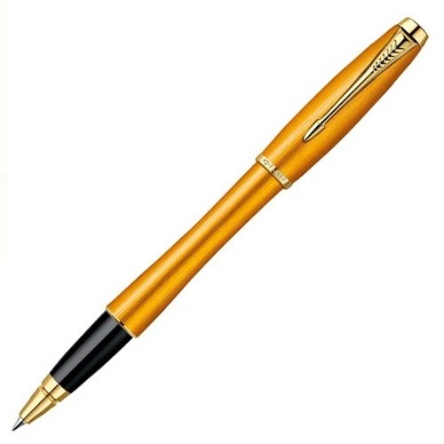 Ручка роллер 0,5мм черные чернила PARKER Urban Premium Historical Colors Mandarin Yellow F 1892653/T205