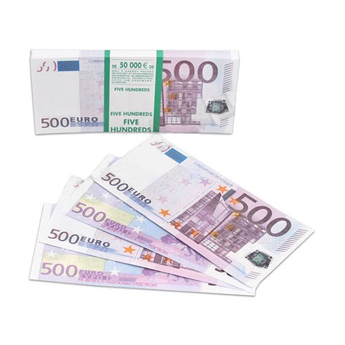 Сувенир Деньги шуточные  500 евро MILAND, 9-51-0017