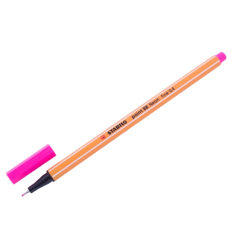 Ручка капиллярная 0,4мм розовый неон STABILO POINT 88, 88/056