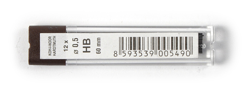 Грифели для механических карандашей 0,5мм HB 12шт. Koh-I-Noor, 4152 Чехия