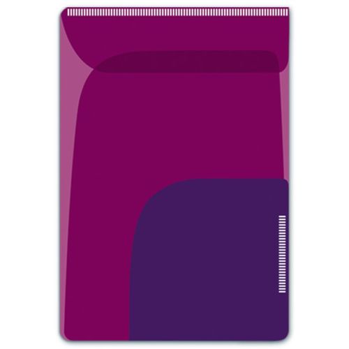 Папка-угол 110х160мм 2 отделения Малиновый+Фиолетовый липкий слой набор ФЕНИКС 46724