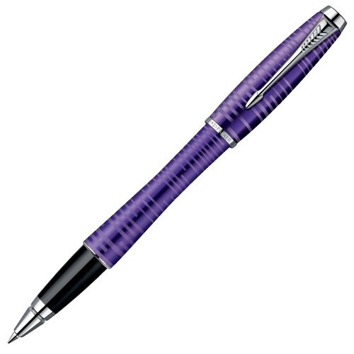 Ручка роллер 0,5мм черные чернила PARKER Urban Premium Vacumatic Amethyst Pearl F 1906864