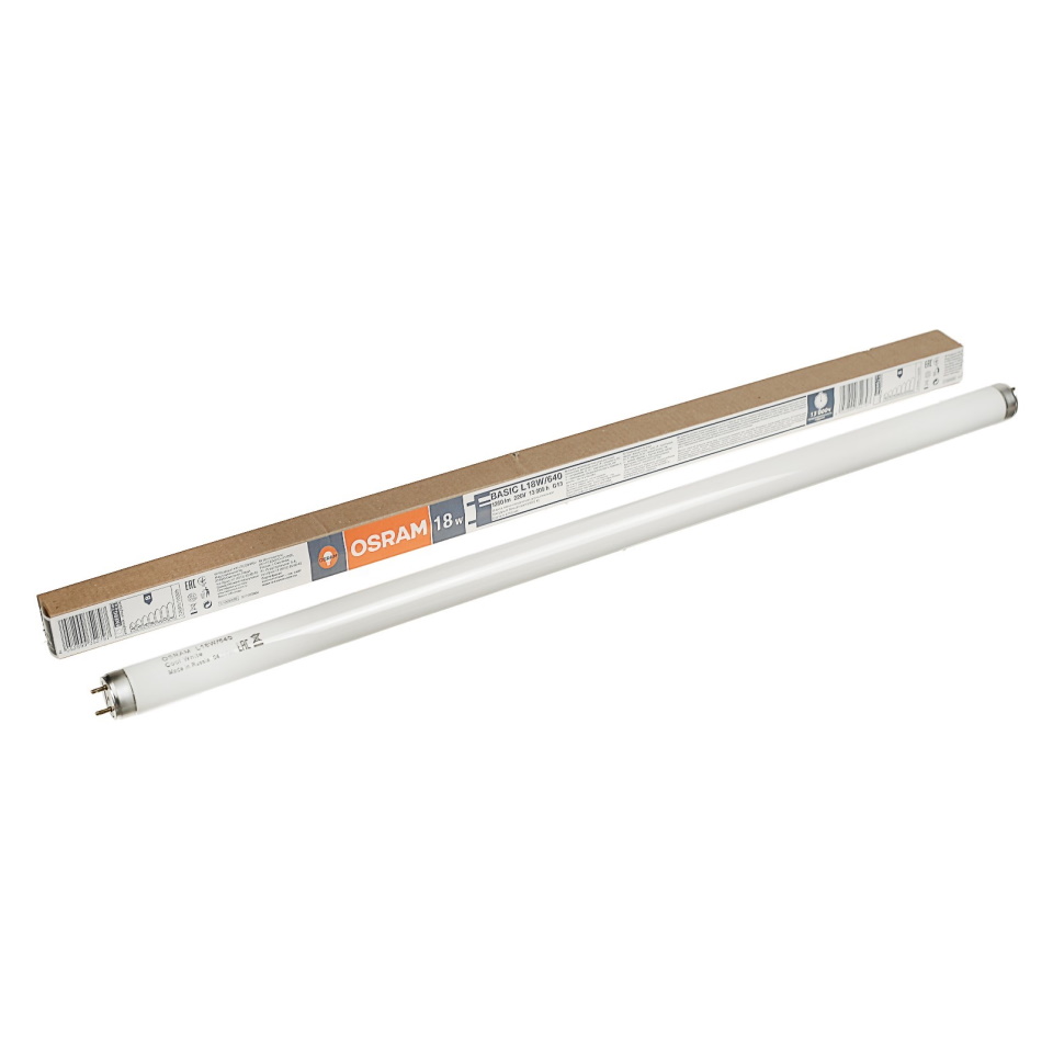 Люминесцентные лампы osram. Люминесцентная лампа Osram l18w 640 g13. Люминесцентная лампа t8 Osram l 18 w/640 g13, 590mm см. Люминесцентные лампы l18w/640 Osram. Лампа люминесцентная l18w/ Osram.