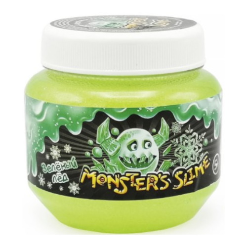 Слайм 250мл зеленый лед Monster's Slime Fluffy KiKi, SCB002