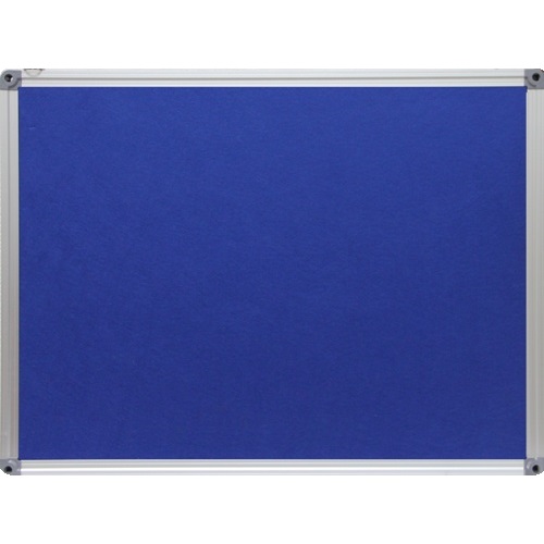 Доска пробковая  45х60см ткань синяя алюминиевая рама Папирус NF1014560