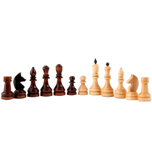 Шахматы деревянные лакированные с темной доской Орловская Ладья P-11