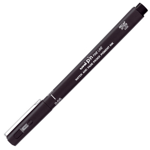 Линер 0,05мм черный UNI Pin Fine Line, PIN005-200 S