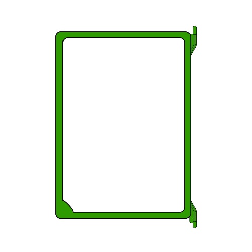Демо-панель пластиковый А4 вертикальный, зеленый EPG, 152011-07, INFOFRAME