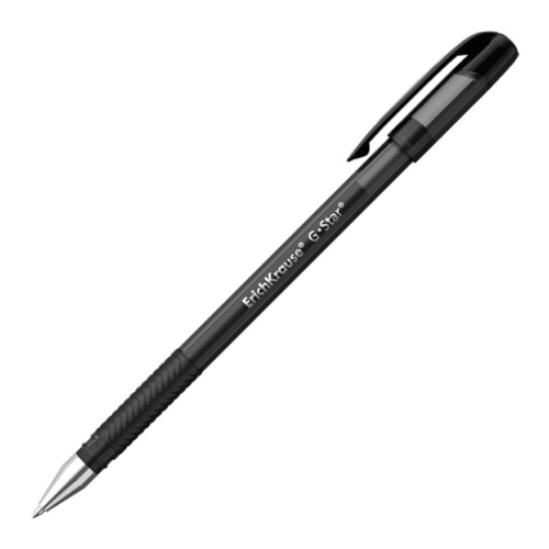 Ручка гелевая 0,5мм черный стержень G-Star Erich Krause, 45207 Подходит для ЕГЭ