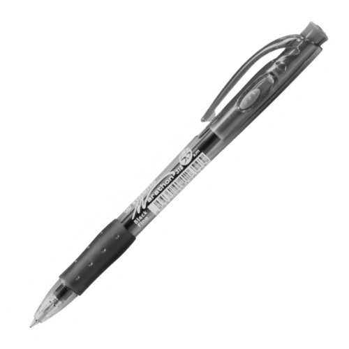 Ручка шариковая автоматическая 0,7мм черный стержень STABILO Marathon 318 F 318/46F