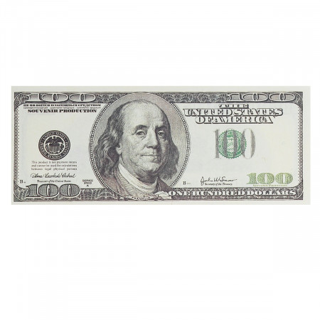 Сувенир Деньги шуточные  100 долларов MILAND, 9-51-0014