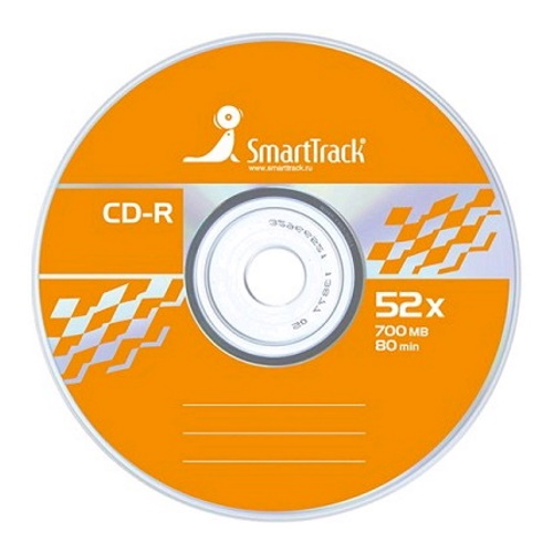 Диск CD-R 700MB 52x  10 штук (цена за 1 штуку) Smart Track ST000148