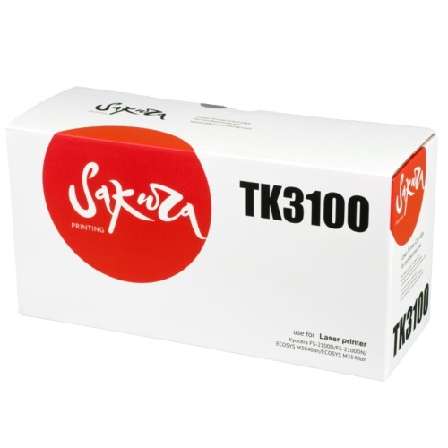 Картридж TK3100 для Kyocera FS-2100D, FS-2100DN, ECOSYS M3040dn, ECOSYS M3540dn черный на 12500 страниц Sakura TK3100