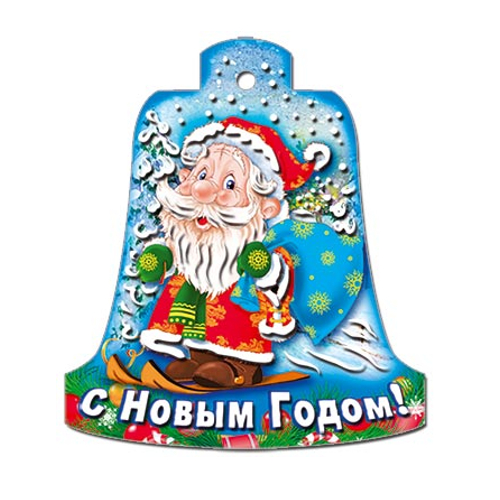 Открытка мини Новый год Русский Дизайн 34057