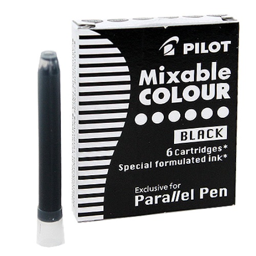Капсулы для перьевых ручек черный набор 6шт(цена за шт) PILOT Mixable Colour, IC-P3-S6 B