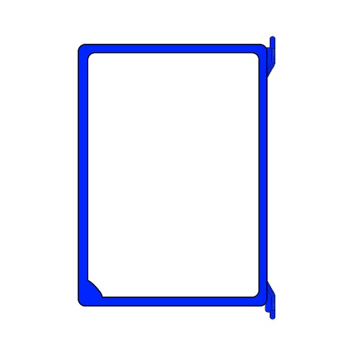 Демо-панель пластиковый А4 вертикальный, синий EPG, 152011-28, INFOFRAME