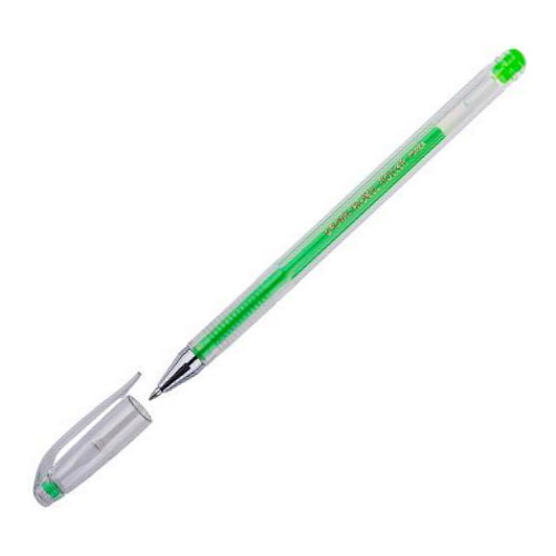 Ручка гелевая 0,7мм светло-зеленый стержень CROWN HJR-500H