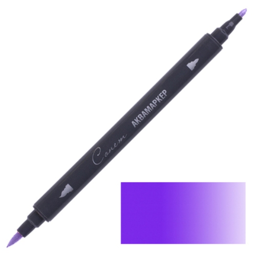 Аквамаркер двусторонний фиолетовый средний Сонет, 150121-23