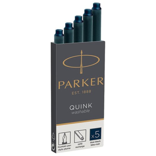 Капсулы для перьевых ручек темно-синие набор 5шт. PARKER (цена за шт.) S0116250/1950385