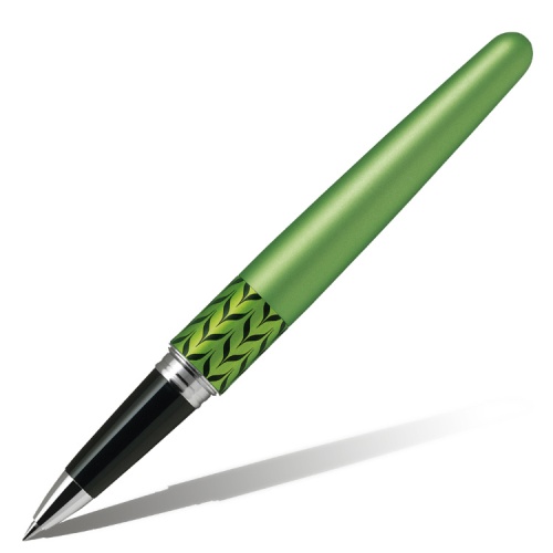 Ручка роллер 0,7мм черные чернила зеленый корпус подарочная PILOT Retro Pop MB BLV-BMR37-M