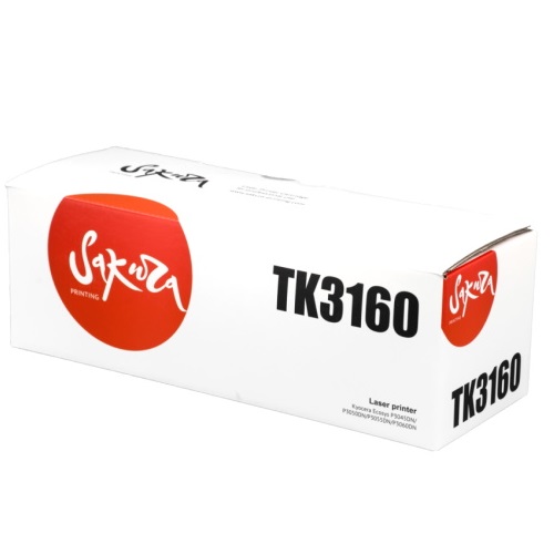 Картридж TK3160 для Kyocera Mita ECOSYS p3045dn/ p3050dn/ p3055dn/ p3060dn черный на 12500 страниц Sakura TK3160