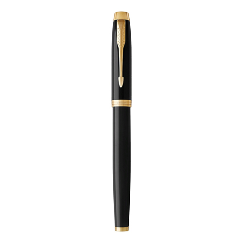 Ручка роллер 0,5мм черные чернила PARKER IM Core T321 Metal Black GT F 1931659