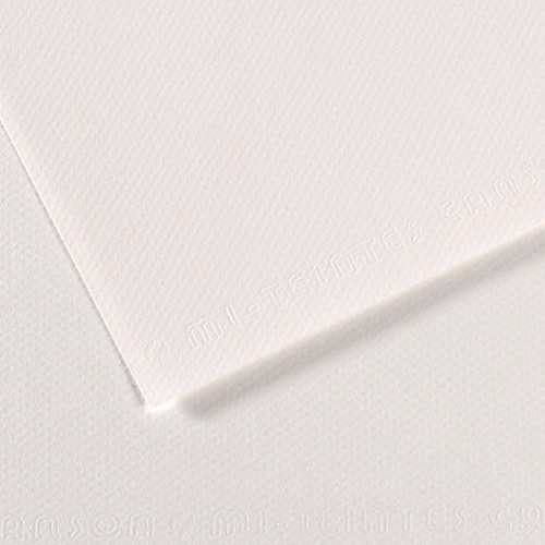 Бумага для пастели 500х650мм 25л Canson Mi-Teintes Белый 160г/м2 (цена за лист) 200271104