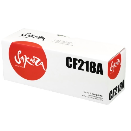 Картридж CF218A для HP LJ Pro m104a/ m104w/ m132a/ m132fn/ m132fw/ m132nw, черный на 1400 страниц Sakura CF218A