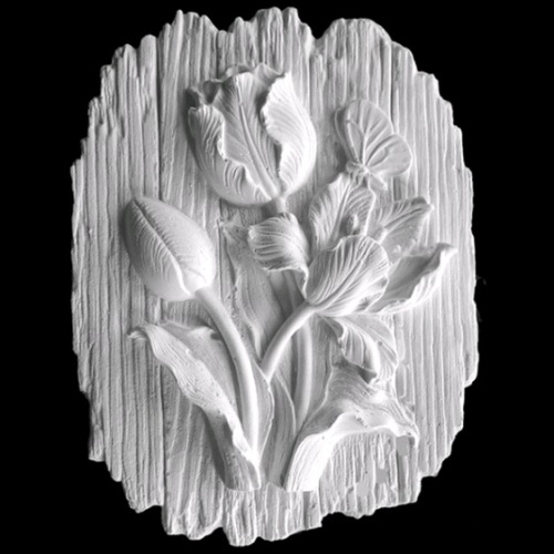 Фигура гипсовая Основа тюльпаны 15х3х19см Мастерская Экорше 40-407