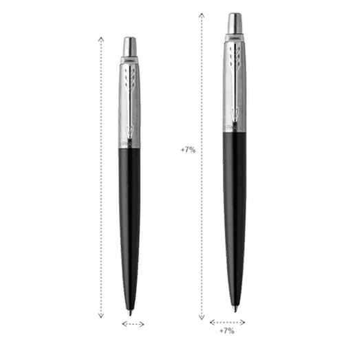 Ручка шариковая автоматическая 1мм синий стержень PARKER Jotter XL K69 Matte Grey CT 2068360