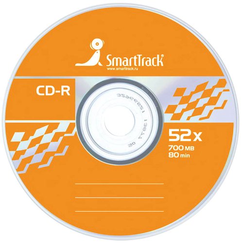 Диск CD-R 700MB 52x  50 штук (цена за 1 штуку) Smart Track ST000151