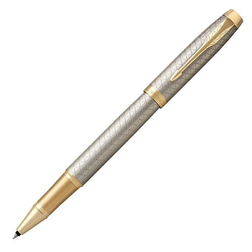 Ручка роллер 0,5мм черные чернила PARKER IM Premium T323 Grey GT F, 1931686