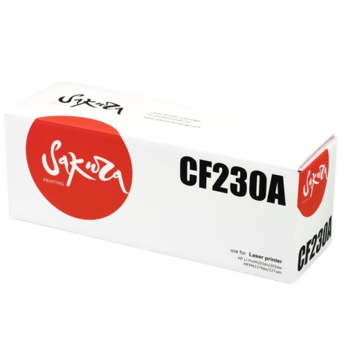 Картридж CF230A для HP LJ Pro m203dn/ m203dw/ m227dw/ m227fdw/ m227sdn черный на 1600 страниц Sakura CF230A