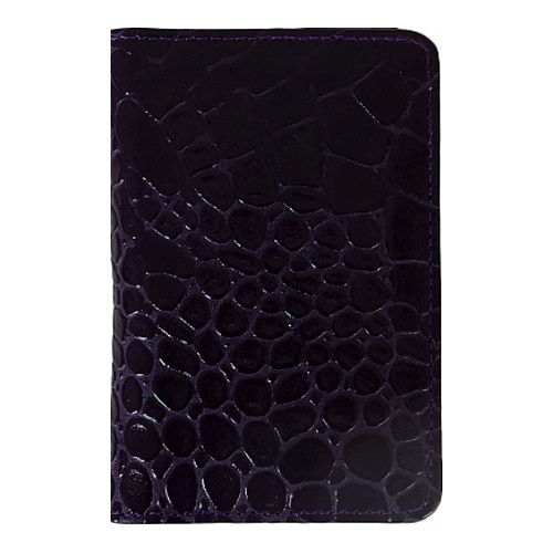 Футляр для магнитных карт кожа кайман цвет фиолетовый Grand 02-103-3272