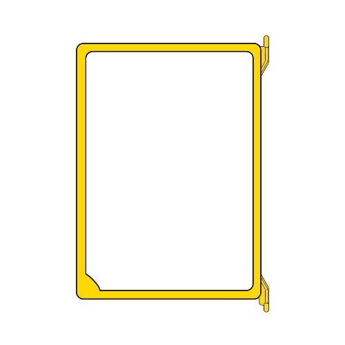 Демо-панель пластиковый А4 вертикальный, желтый EPG, 152011-04, INFOFRAME