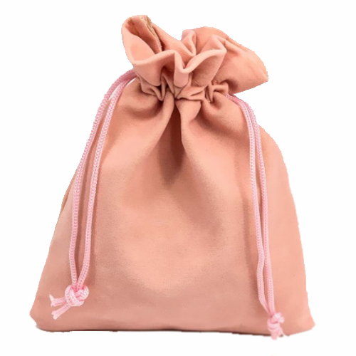 Мешок для подарков 12х15см бархатный розовый OMG 000811-35