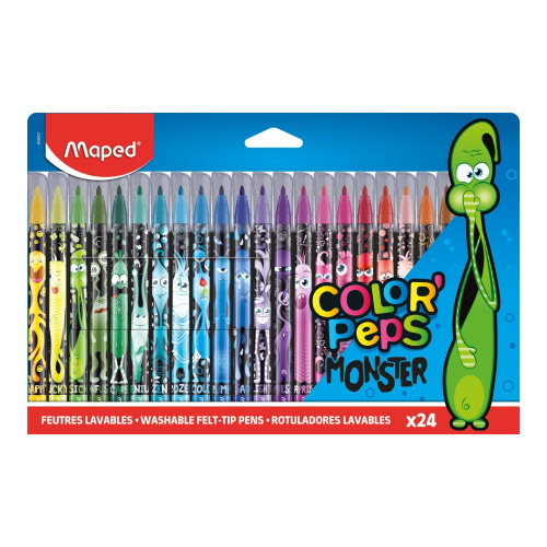 Фломастеры 24 цвета MAPED Color Peps Monster 845401
