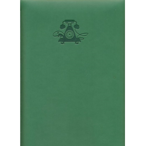 Алфавитная книжка 190х250мм 88л зеленый кожзам Виннер Феникс 30451