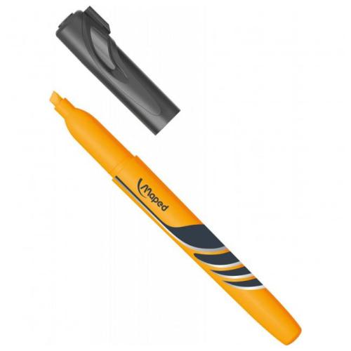 Текстовыделитель оранжевый крепление на колпачке Fluo Peps Pen MAPED, 734035