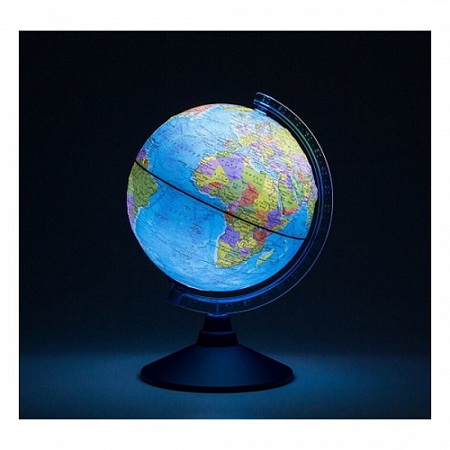 Глобус 21см Политический рельефный с подсветкой от батареек Globen, Ве022100252