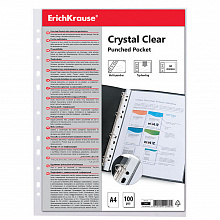 Папка-карман с перфорацией А4 60мкм Erich Krause Crystal Clear 10шт 46704
