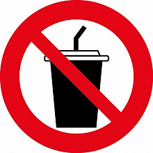 Наклейка Запрещено с напитками MILAND 9-82-0006