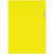 Папка-угол А4 пластик 0,18мм желтый прозрачный Бюрократ E310/1YEL