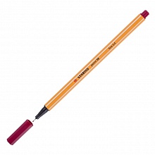 Ручка капиллярная 0,4мм красный неон STABILO POINT 88, 88/040
