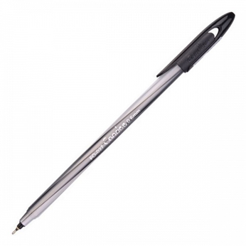 Ручка шариковая 0,6мм черный стержень черный корпус FlexOffice Candee FO-027 BLACK